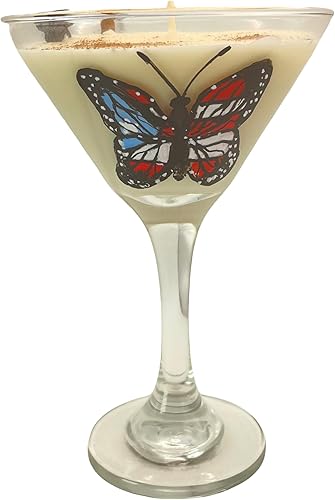 vela copa de vino 1 Tembleque in Martini jar